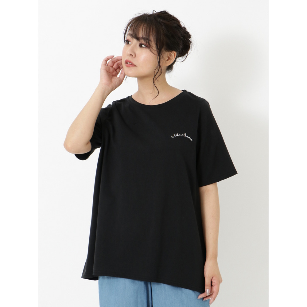 【涼しげ/大きいサイズ】みんなで選んだ応援Tシャツ!ワンポイントチュニックTシャツ1