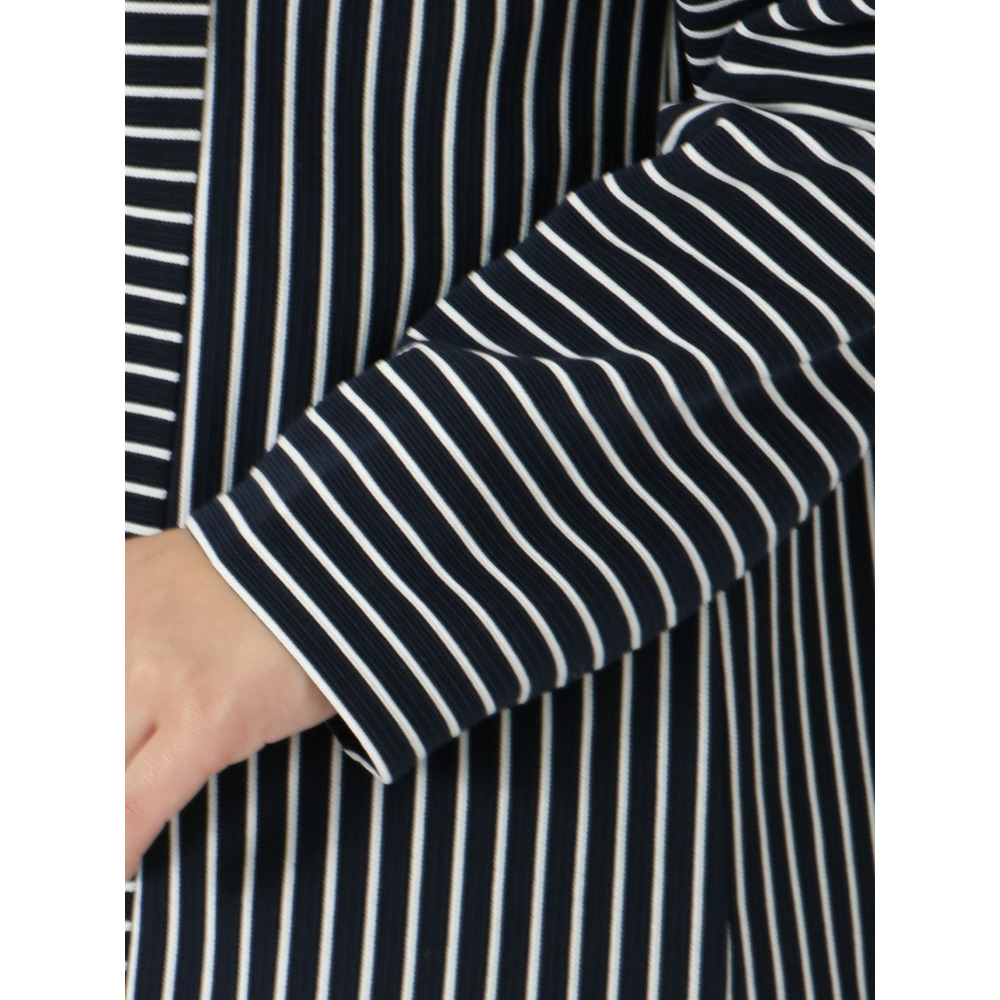 【L-4L】【大きいサイズ】ボーダー切り替えプルオーバー5