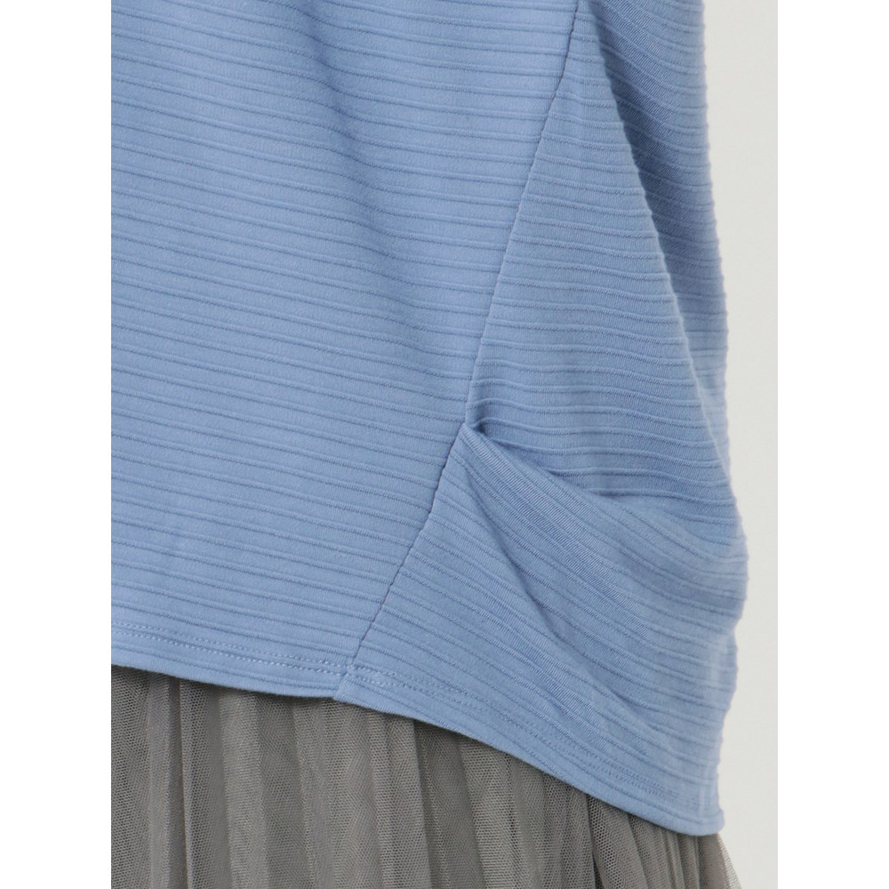 【L-4L】【大きいサイズ】ボーダードルマンカットソー7