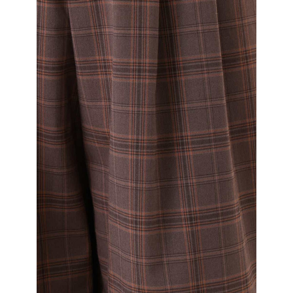 【大きいサイズ/洗える】チェック柄キュロットパンツ13