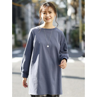 【大きいサイズ】裏起毛ジャージーチュニック