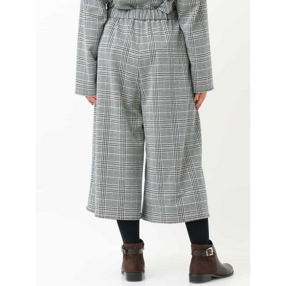 【a.v.v×eur3】【大きいサイズ/セットアップ】グレンチェックキュロットパンツ15