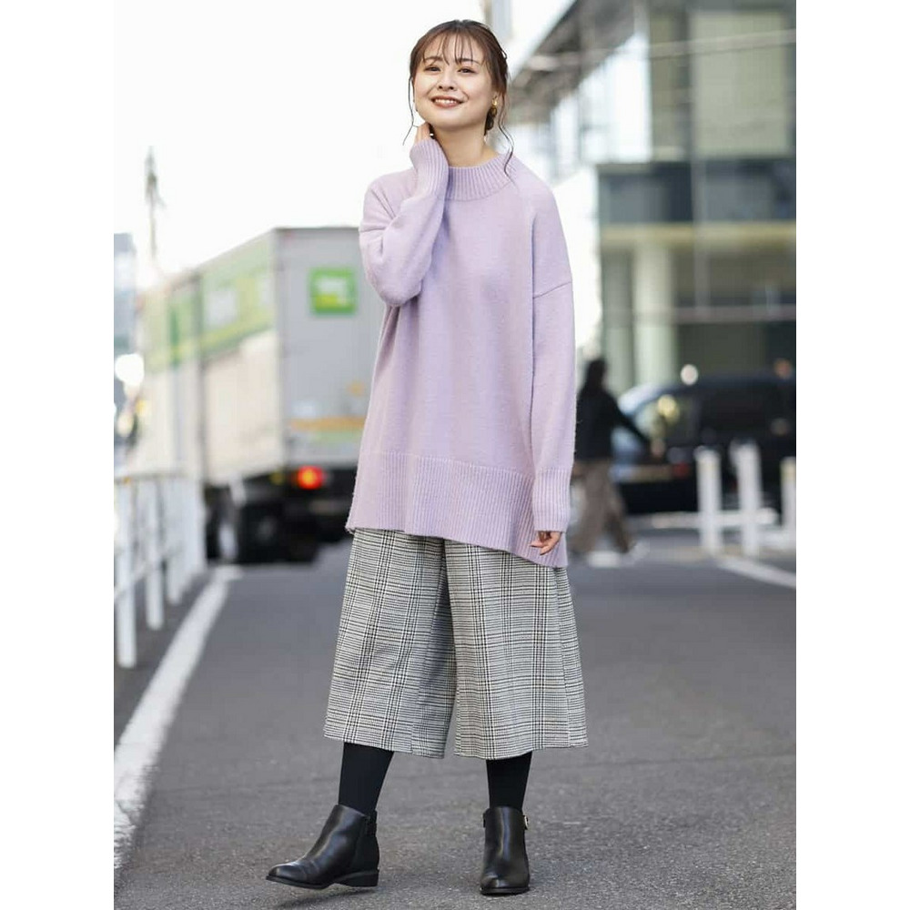 【a.v.v×eur3】【大きいサイズ/セットアップ】グレンチェックキュロットパンツ7