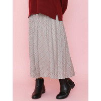 【大きいサイズ】チェックプリーツスカート