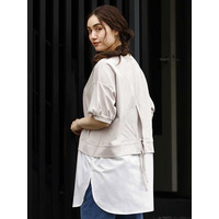 【大きいサイズ】レイヤード風バックリボンチュニック