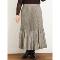 【大きいサイズ】チェック柄プリーツスカート