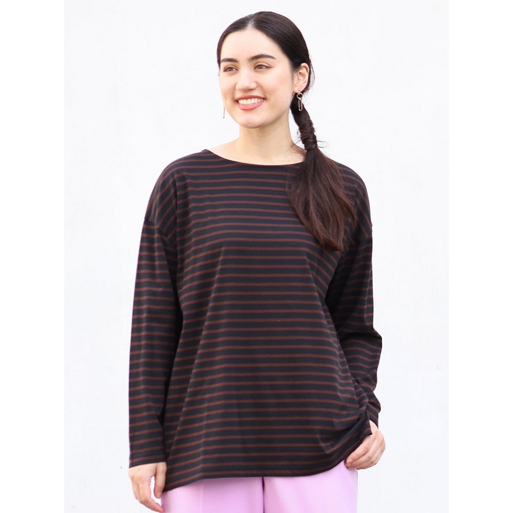 大きいサイズ】ボーダーカットソー OLKLP-20060｜【アリノマ