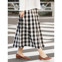 【大きいサイズ】ギンガムチェックスカート