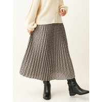 【大きいサイズ】チェックプリーツスカート