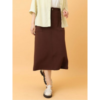 【大きいサイズ】カットジョーゼットタイトスカート