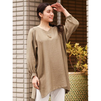 【大きいサイズ】インショルダーVネックチュニック