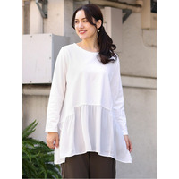 【大きいサイズ】ジャージーコンビチュニック