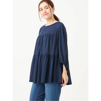 【大きいサイズ】ティアードカットソー