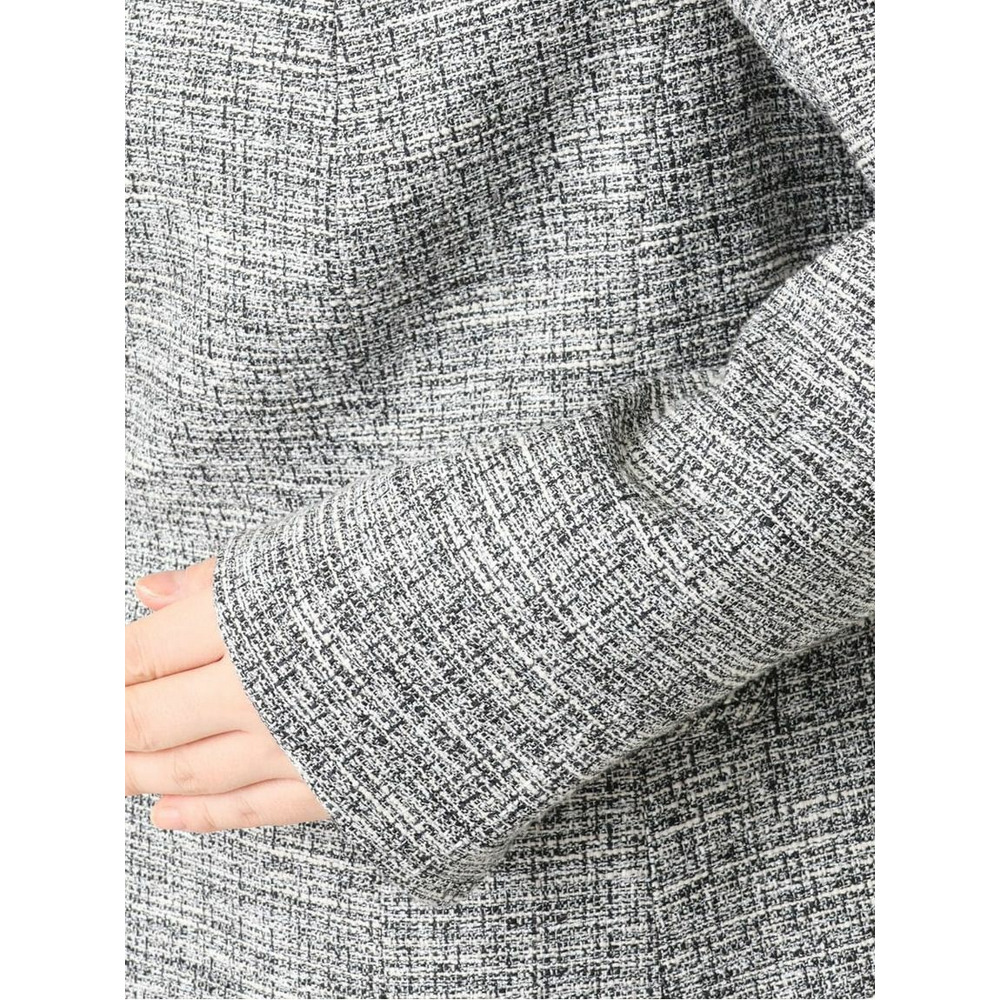 【大きいサイズ/B-move JK】ノーカラーツイードジャケット14