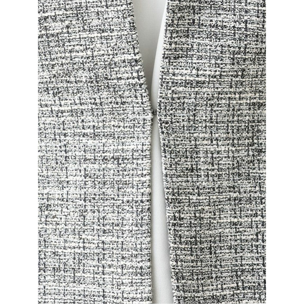 【大きいサイズ/B-move JK】ノーカラーツイードジャケット17