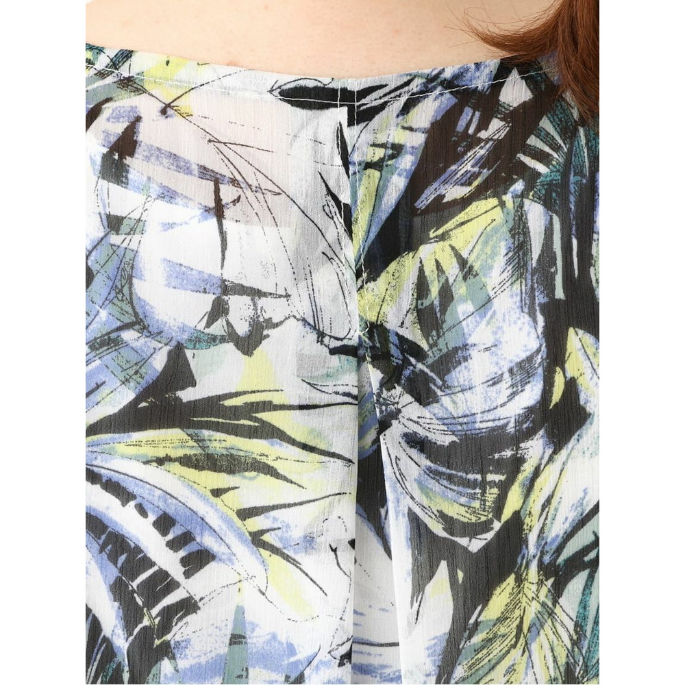 【大きいサイズ】リゾートプリントブラウス+タンクトップセット10