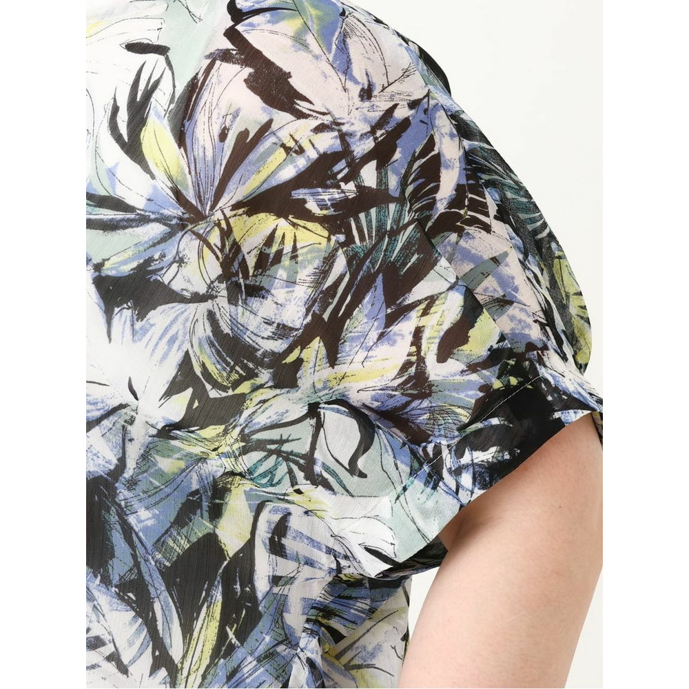 【大きいサイズ】リゾートプリントブラウス+タンクトップセット12