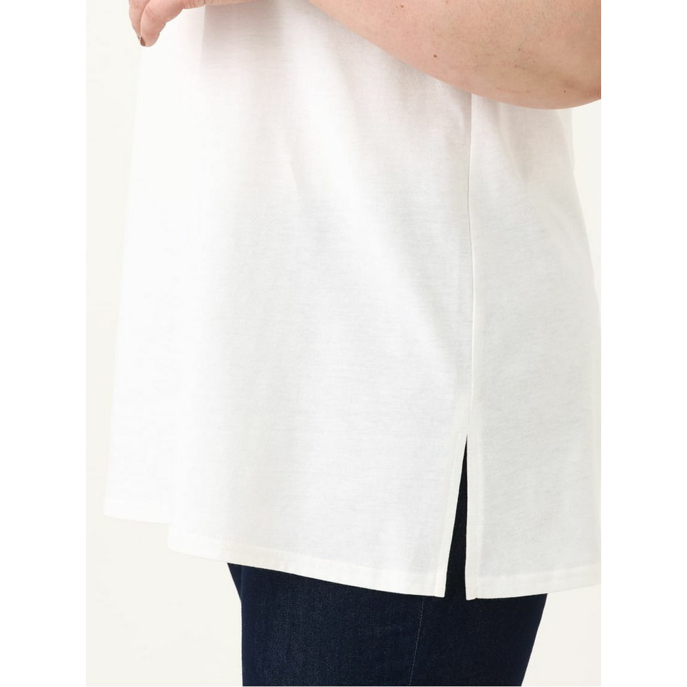 【大きいサイズ】リゾートプリントブラウス+タンクトップセット20