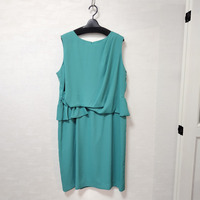 【大きいサイズ】ドレープタイトドレス