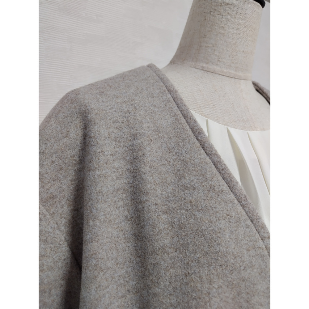 【日本製】 ノーカラー3Bウーリッシュコート 2