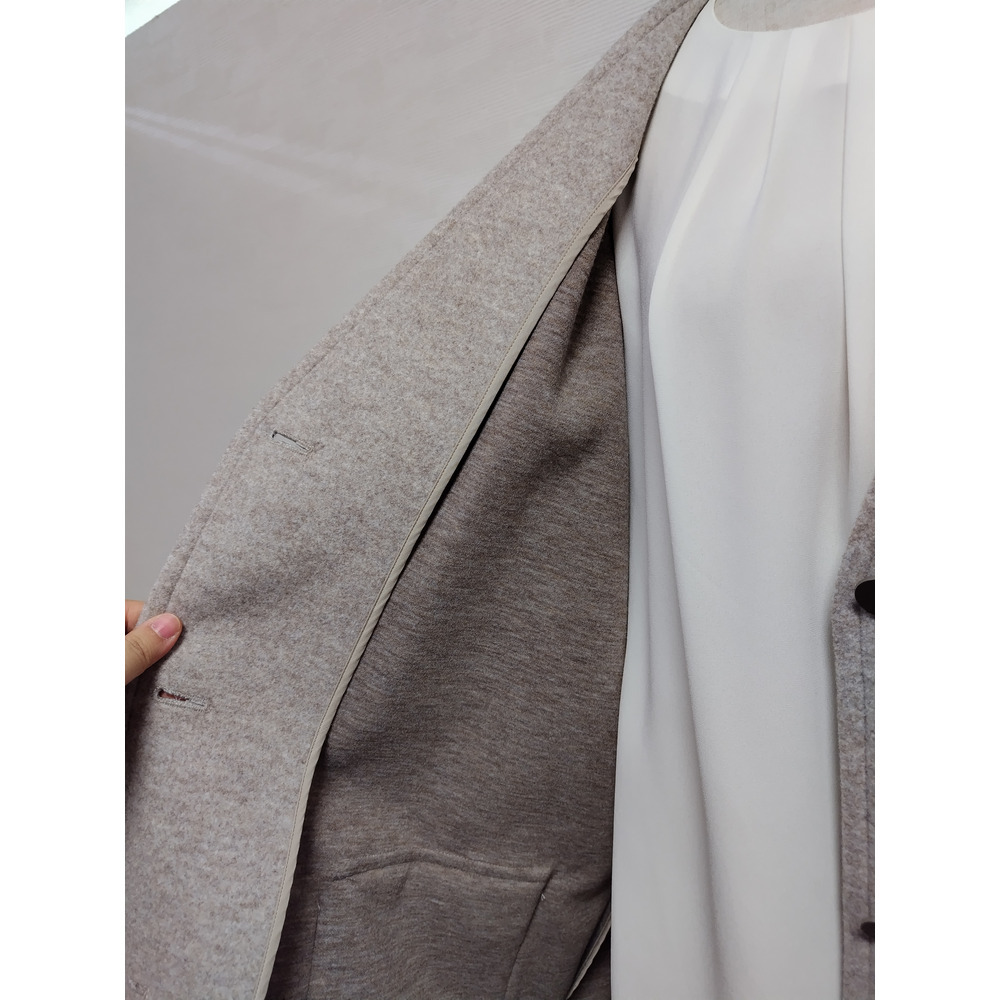 【日本製】 ノーカラー3Bウーリッシュコート 6