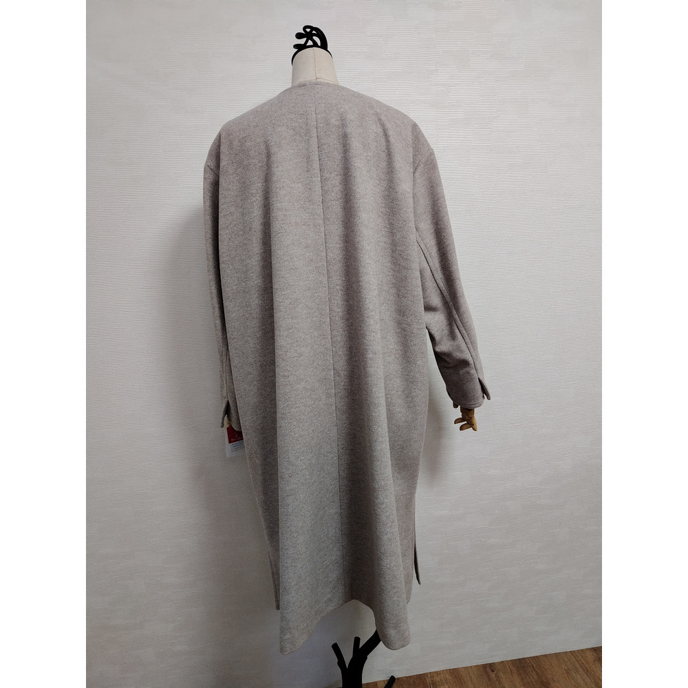 【日本製】 ノーカラー3Bウーリッシュコート 8