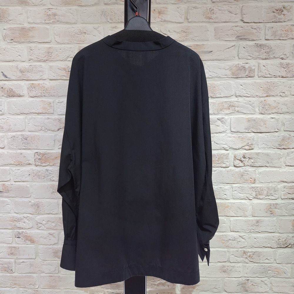 無地ボウタイオーバーサイズブラウス12