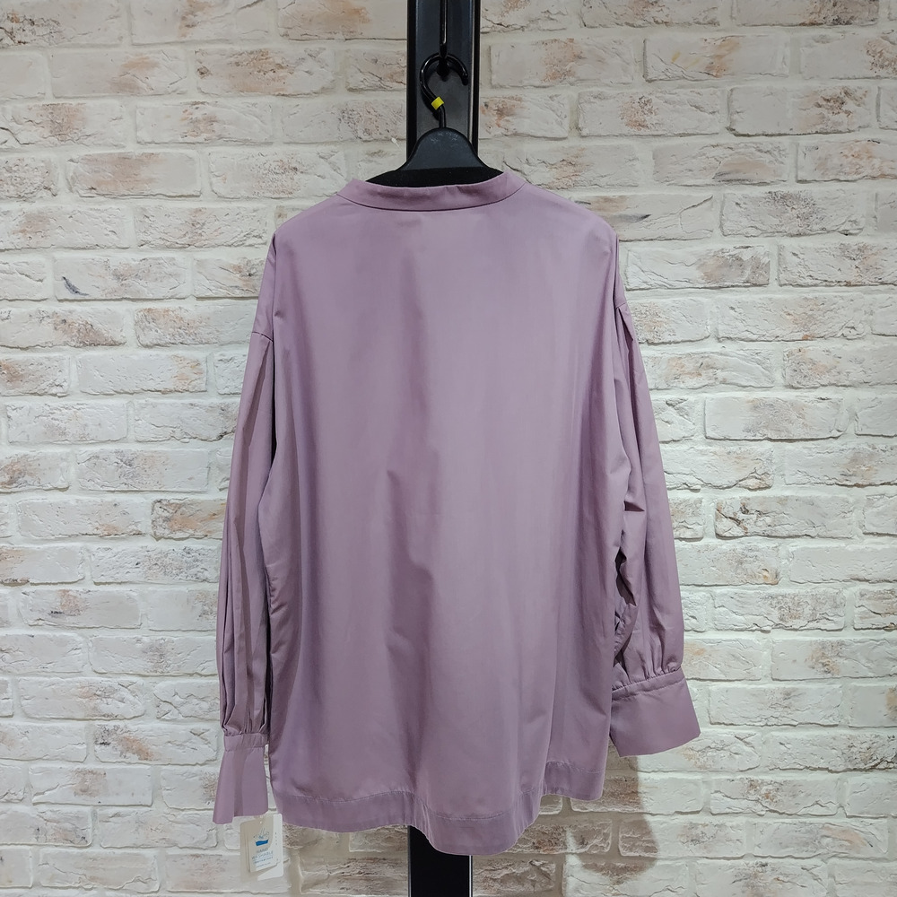 無地ボウタイオーバーサイズブラウス6