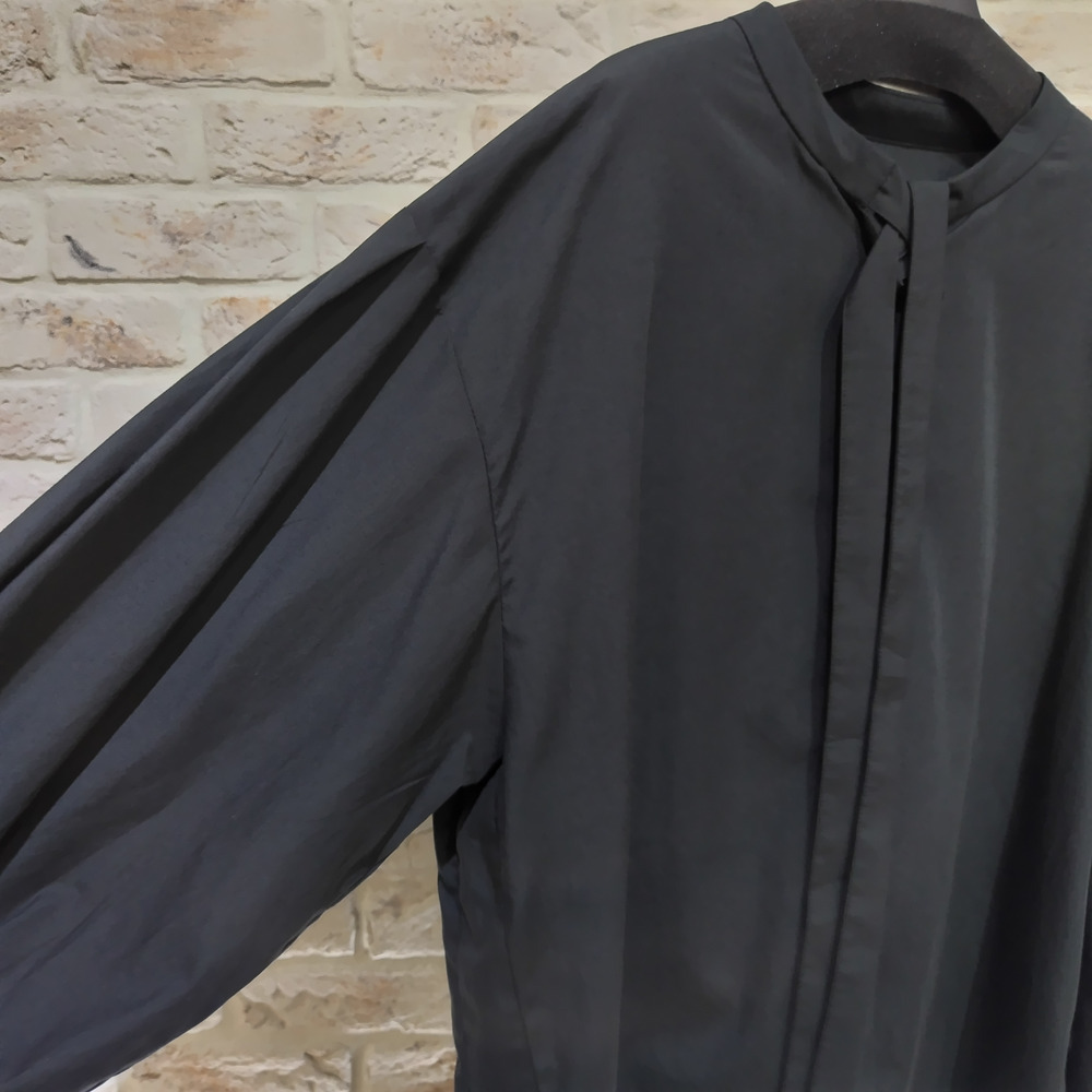 無地ボウタイオーバーサイズブラウス9