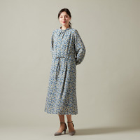 ［洗える］花柄ワンピース