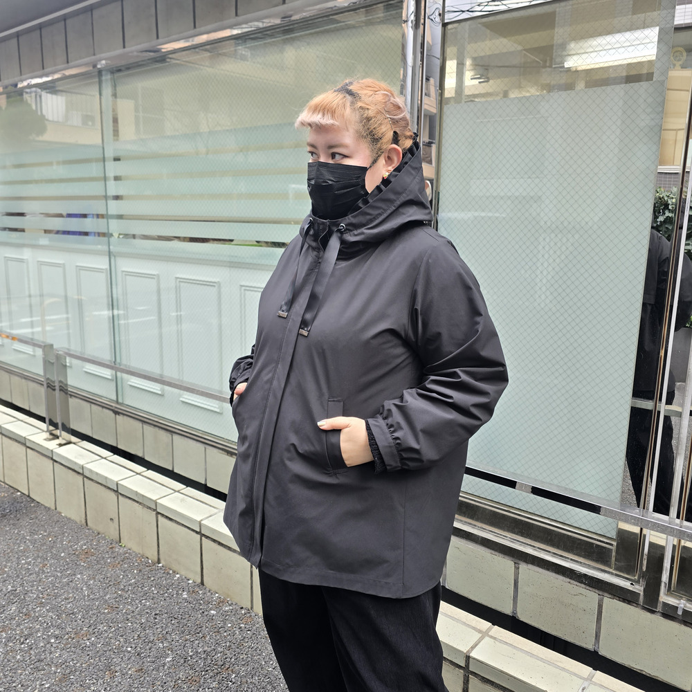 撥水フリルコート13