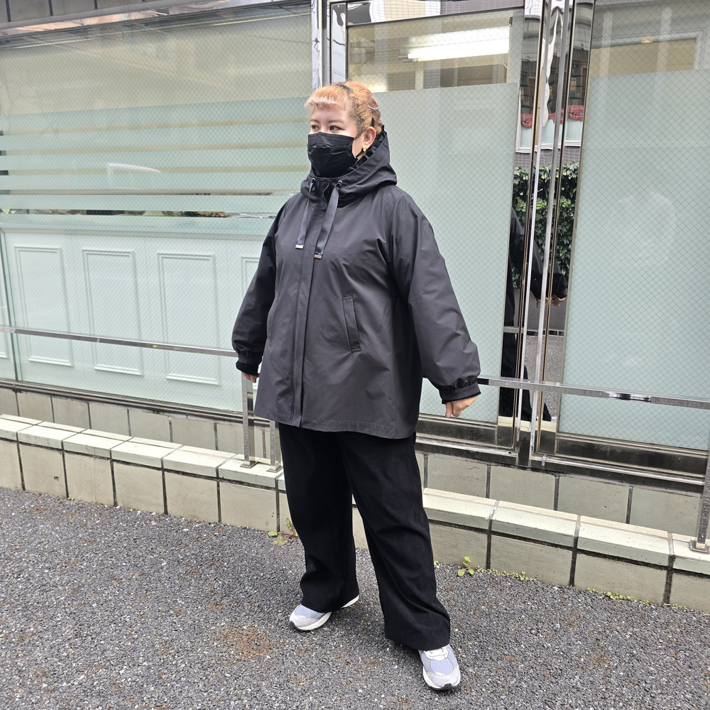 撥水フリルコート14