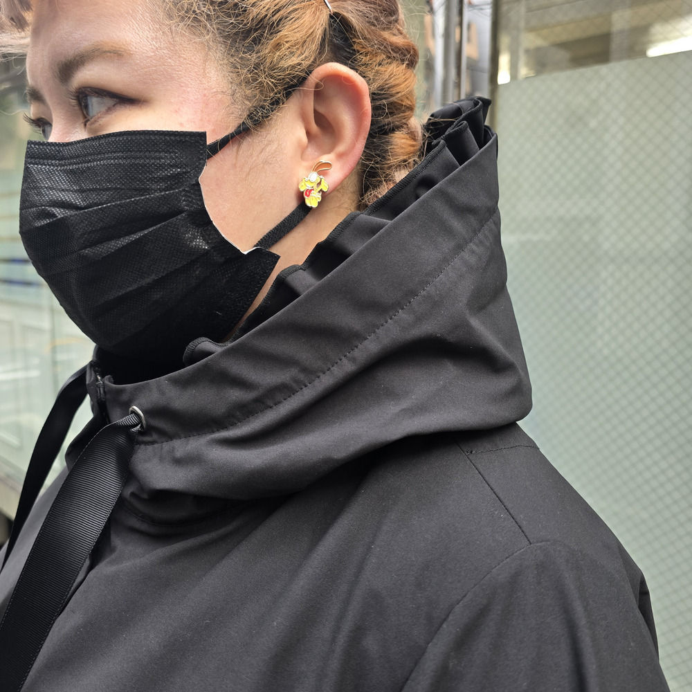 撥水フリルコート16