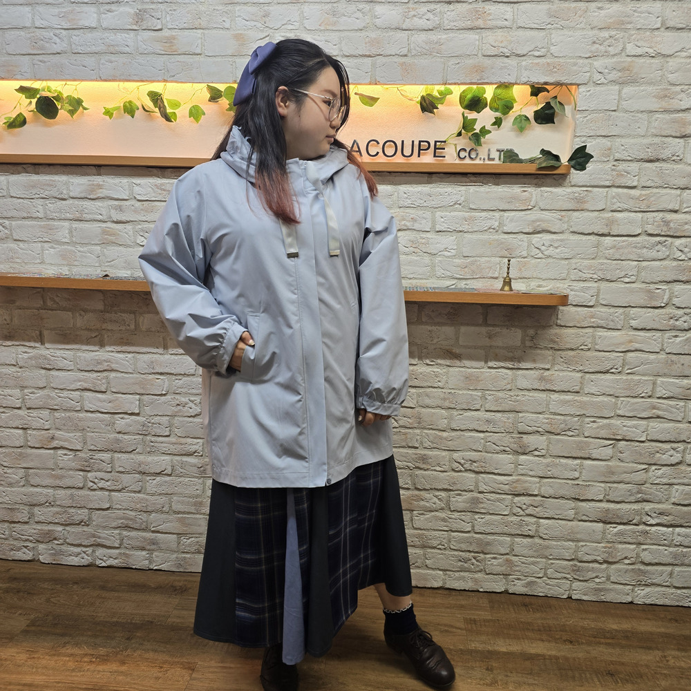 撥水フリルコート4