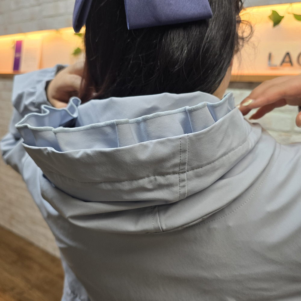 撥水フリルコート8