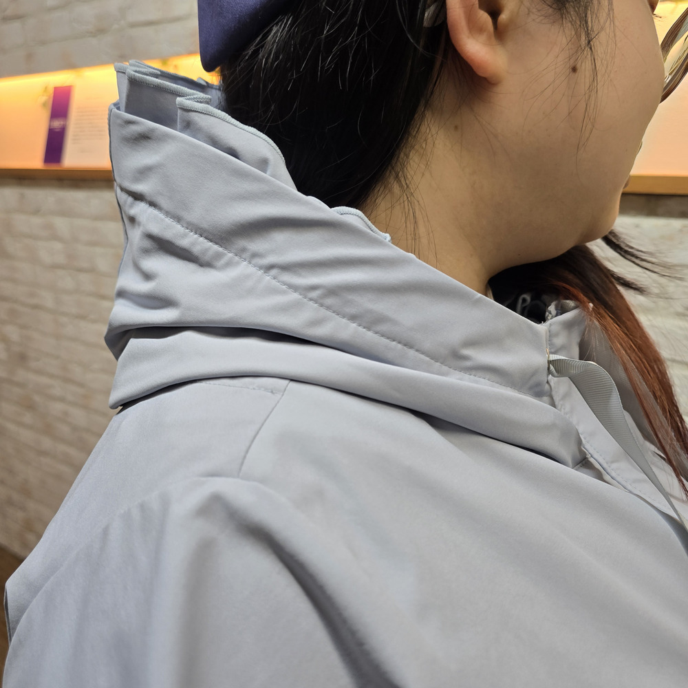 撥水フリルコート9