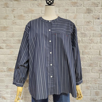 ストライプシャツブラウス
