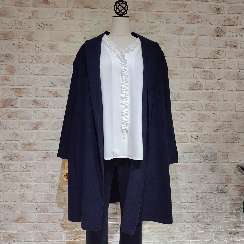 ウール調コーディガン1