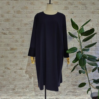 袖レース切り替えワンピース