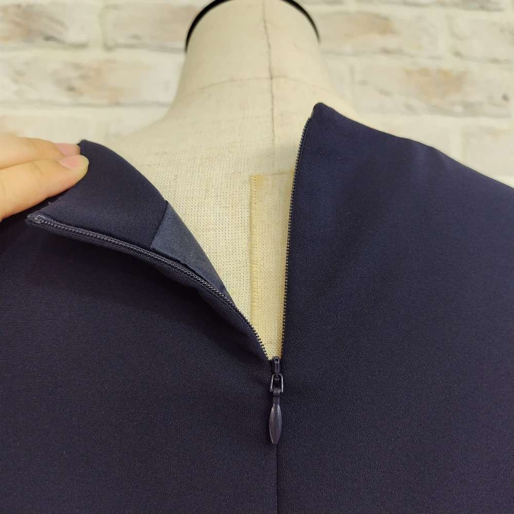 袖レース切り替えワンピース13