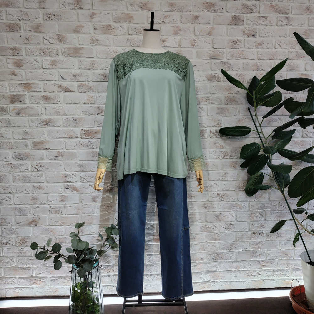 スカラップレース×カットソー12