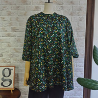 「洗える」リバティ スキッパーチュニック
