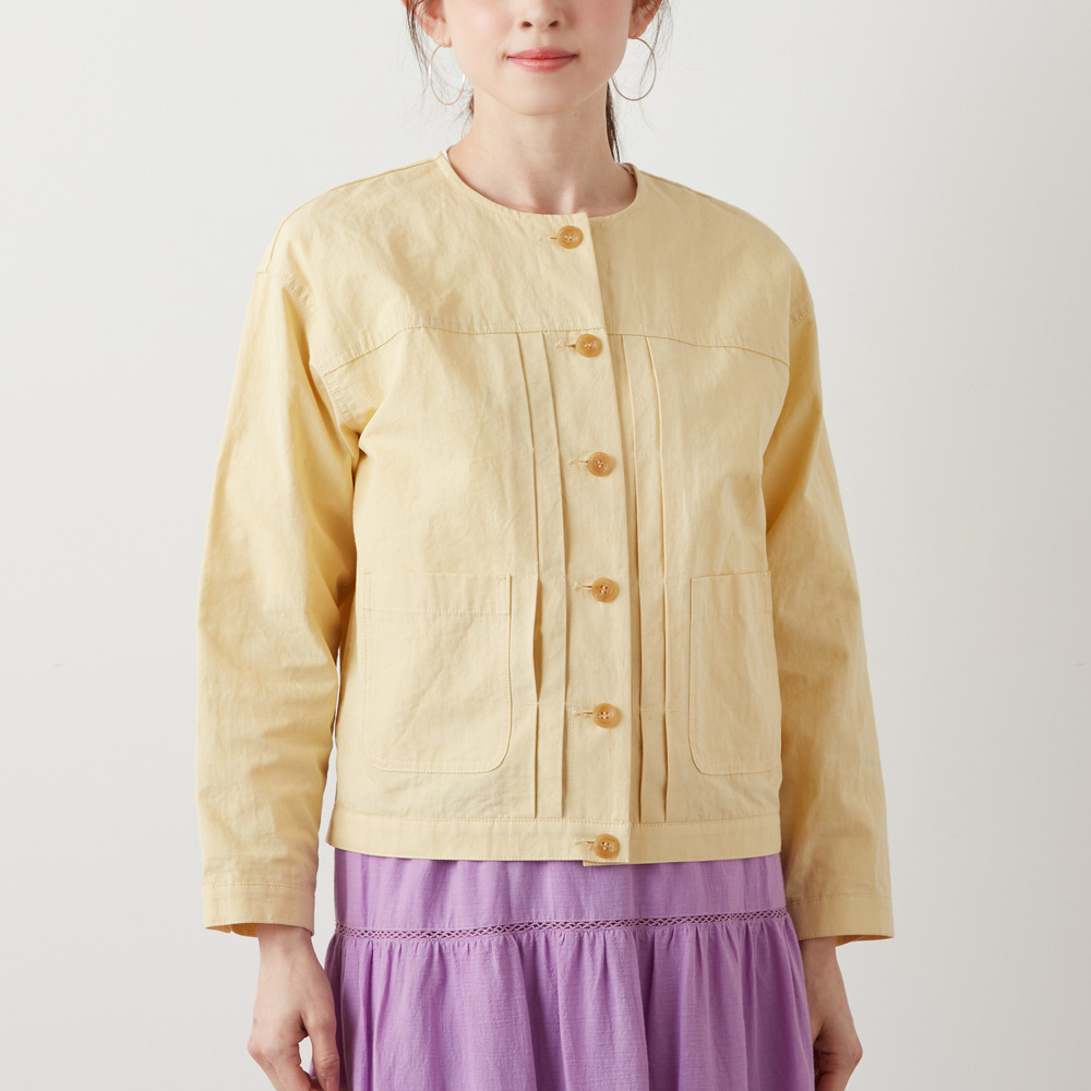 【洗える】綿麻ライトジャケット