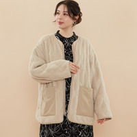 リバーシブルボアショートジャケット