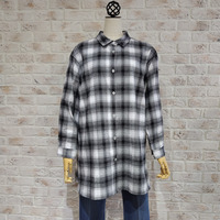 チェック柄ツイル起毛シャツ