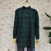 チェック柄ツイル起毛シャツ