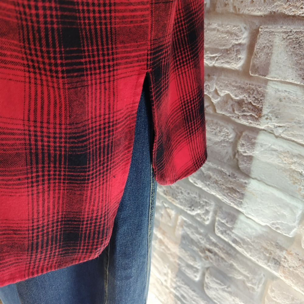 チェック柄ツイル起毛シャツ12