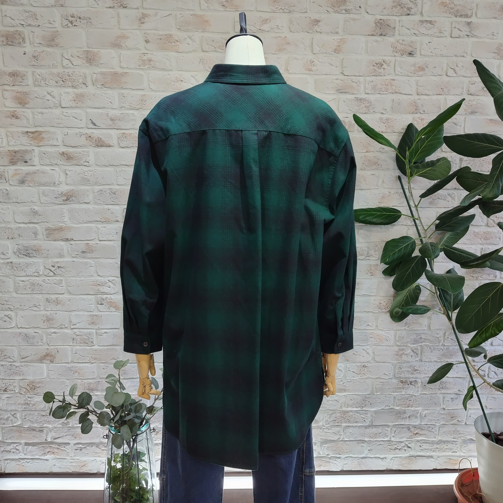 チェック柄ツイル起毛シャツ5