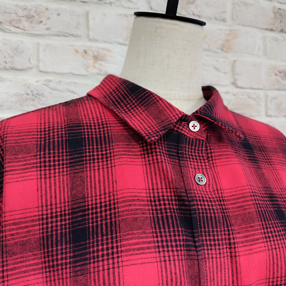 チェック柄ツイル起毛シャツ9