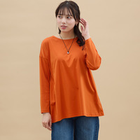 無地フレアー長袖Tシャツ